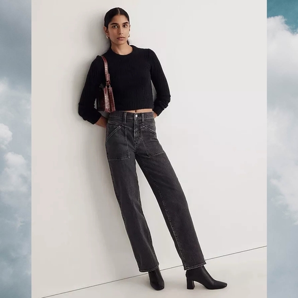 Madewell The Perfect Vintage Wide Leg Jean Size 25 - Picture 1 of 16